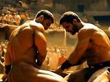 Gladiators fuck and suck in the arena – AI Preview